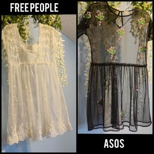 Free people and Asos Cactus Sheer Dress Bundle